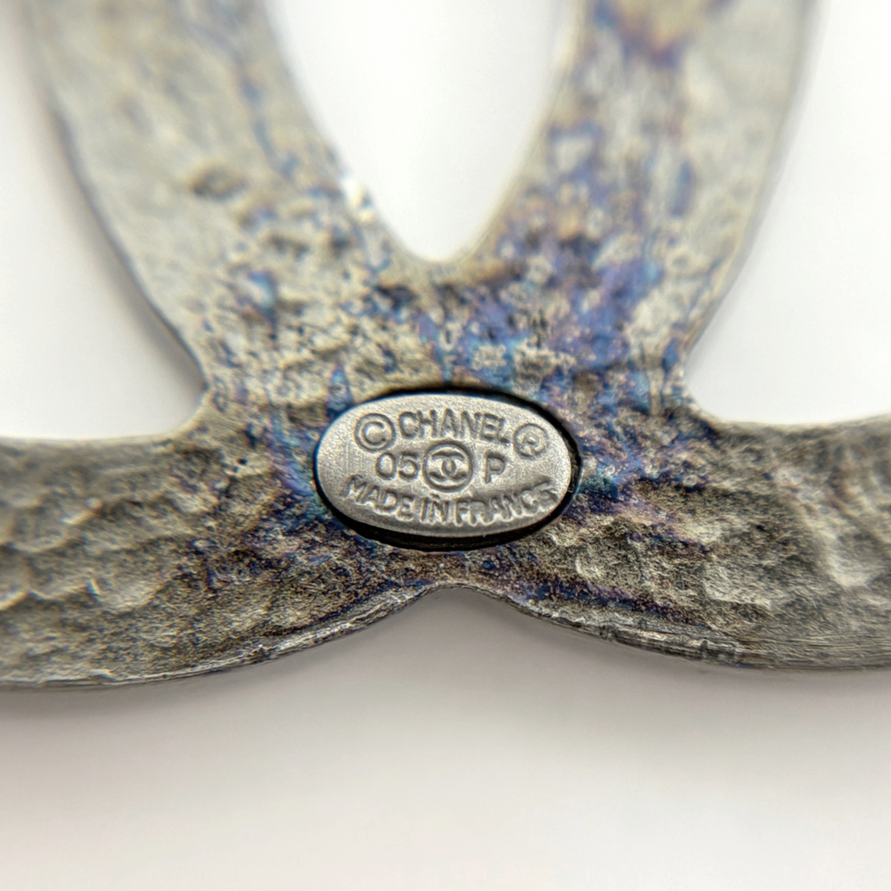 CHANEL Authentic Silver Logo Necklace - Picture 4 of 6